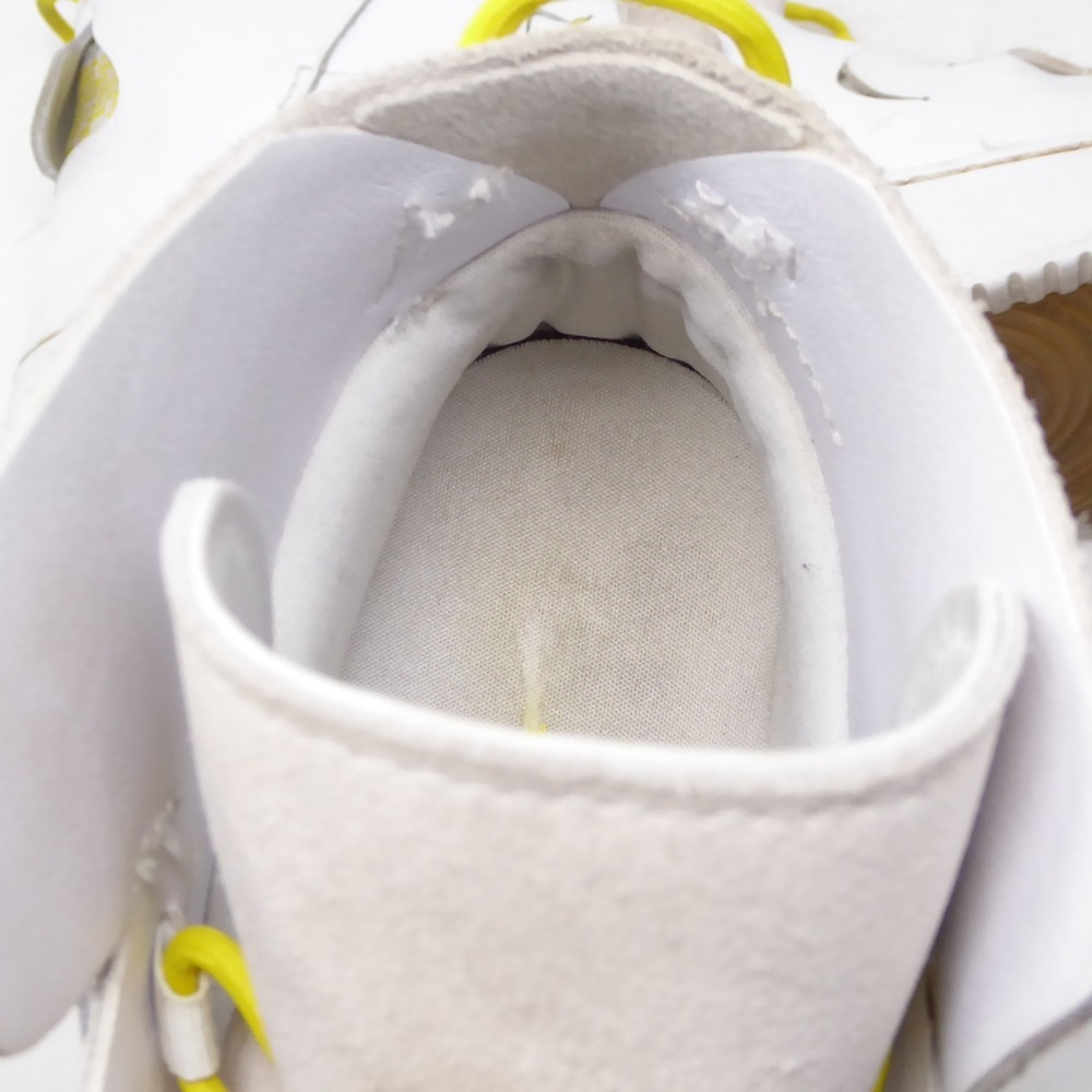 Nike Vandalised LX High Top Sneakers White Yellow Womens Size 8 BQ3610-100 - Picture 7 of 9